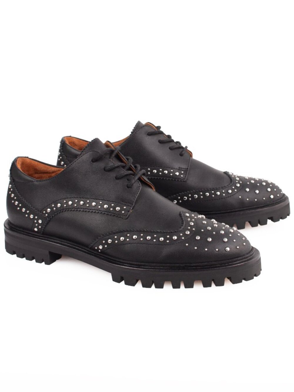 Bared Footwear Silktail 2 Studded Leather Lug Sole Oxfords W EU 36 / US  6-6.5